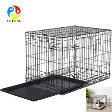 2017 Amazon hot selling pet products 30" large folding wire pet cage for dog cat house metal home
 2017 Amazon hot selling pet products 30" large folding wire pet cage for dog cat house metal home